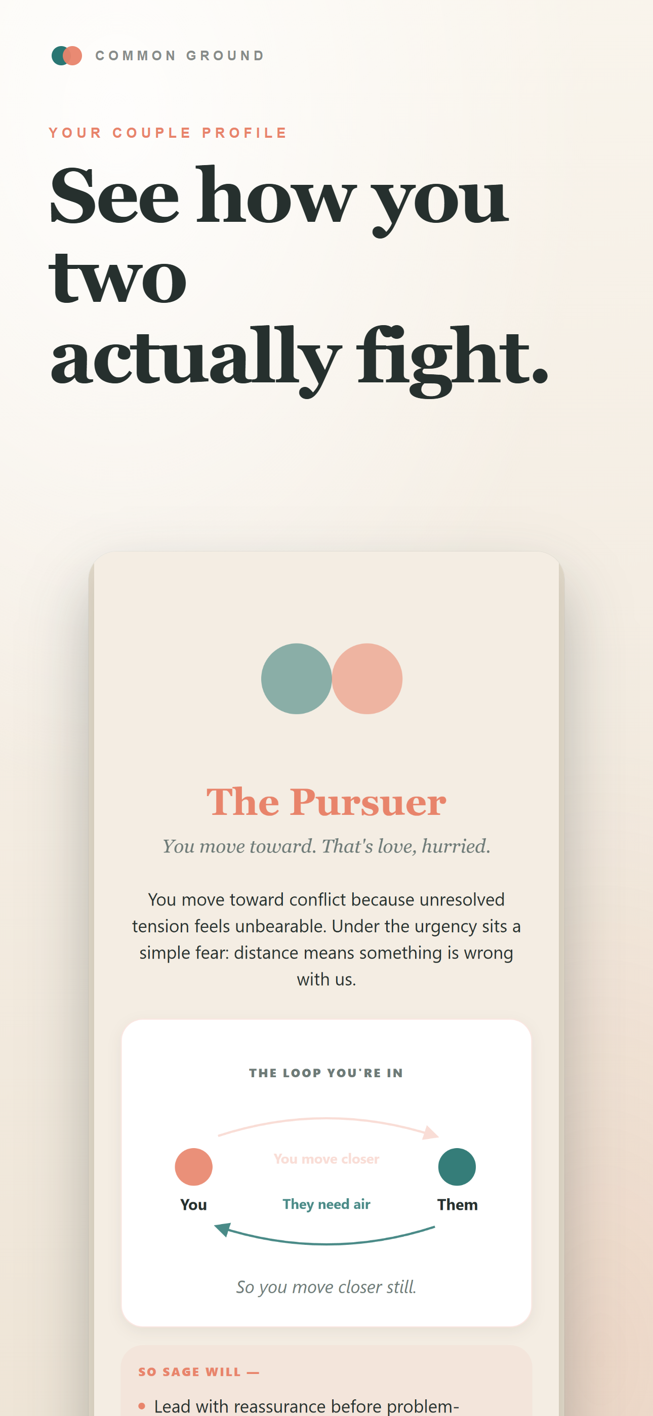 Common Ground relationship insights preview